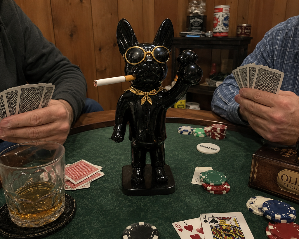 Cool 1990's French Bulldog Ashtray