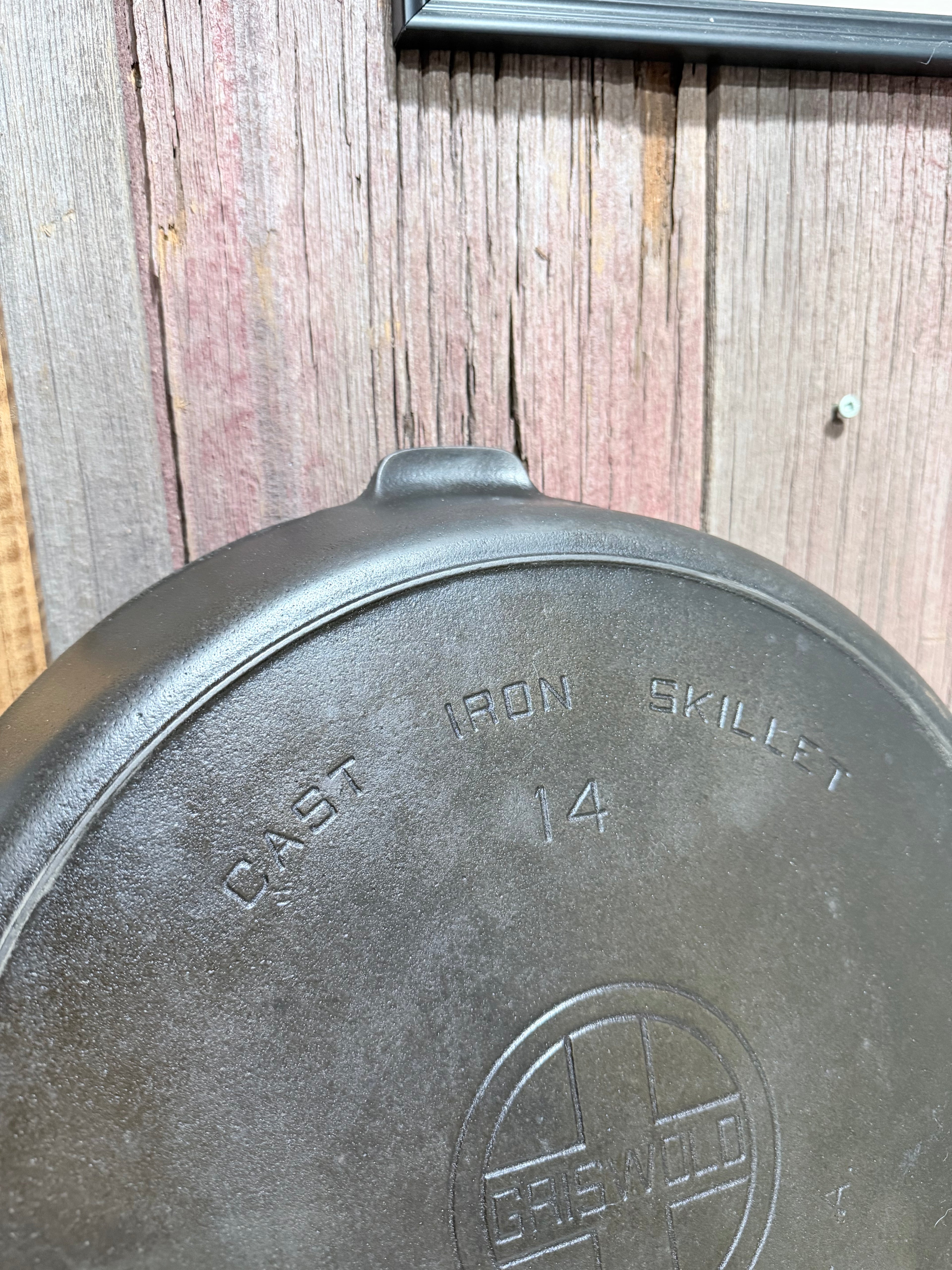 Griswold Cast Iron Skillet #14 Jumbo Frying Pan
