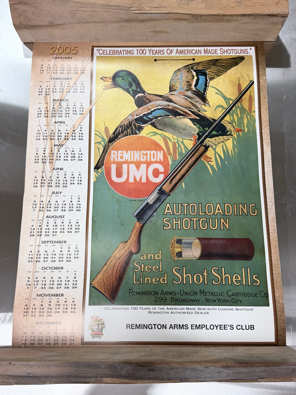 Remington Arms Employees Club 2005 Hunting Calendar Poster