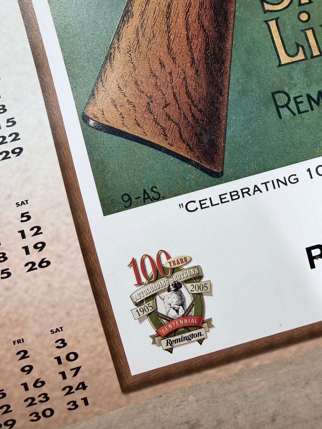 Remington Arms Employees Club 2005 Hunting Calendar Poster