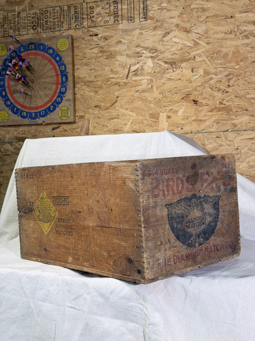 Awesome Diamond Match Crate Early 1900's