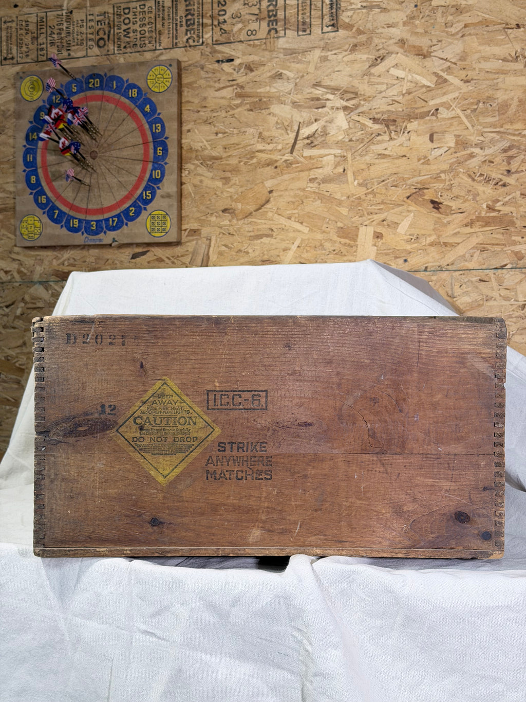 Awesome Diamond Match Crate Early 1900's